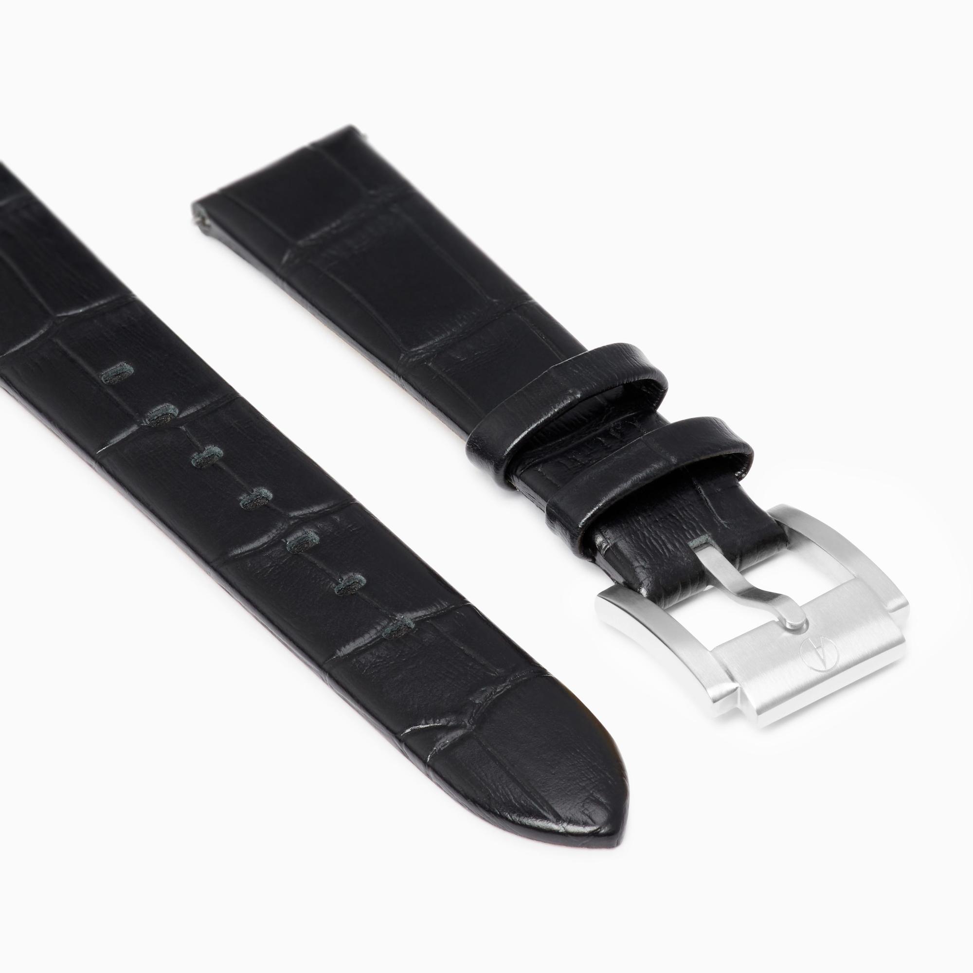 Accurist Origin Ladies Black Leather 18mm Strap